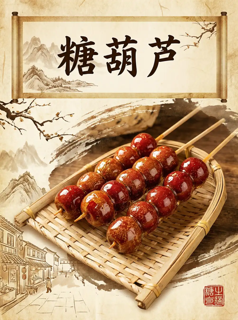 糖葫芦的前世今生 - 唐心vlog - 糖艺百科